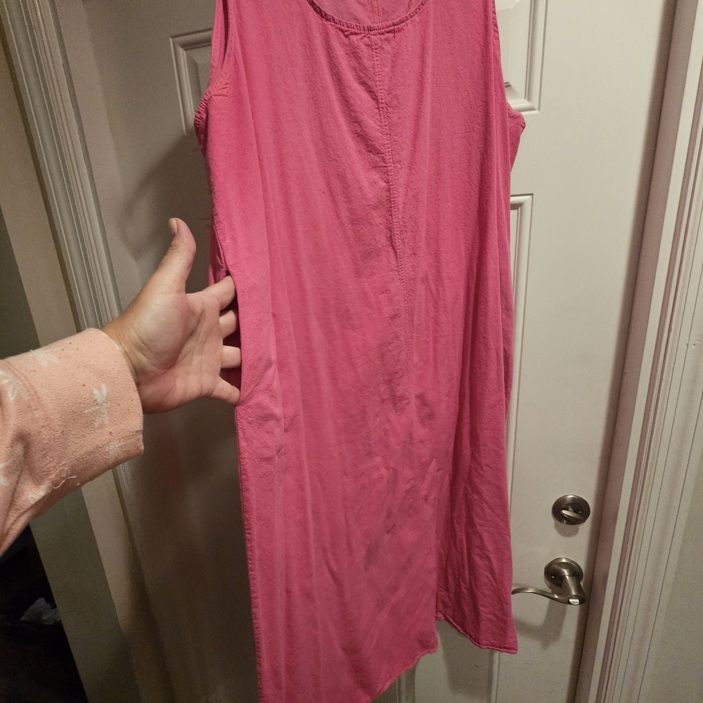 4X Bright Pink Sleeveless Dress - Picture 2 of 5